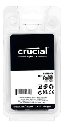 Memoria Ram 8gb Crucial Ddr4 3200mhz Notebook Sodimm | Cuotas sin