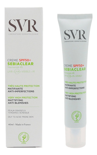 Svr Sebiaclear Creme Spf50+ 40ml
