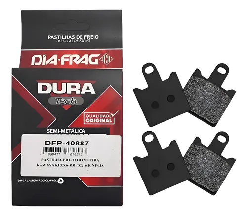 Pastilha Freio Zx6 R 636 07/11 Zx10 R 04/06 Diant Diafrag
