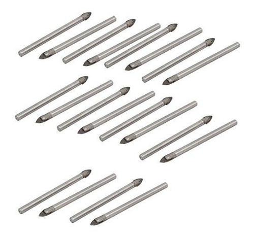 Uxcell 5 Mm Punta 68mm Longitud 20pcs Bit Teja Metálica Redo