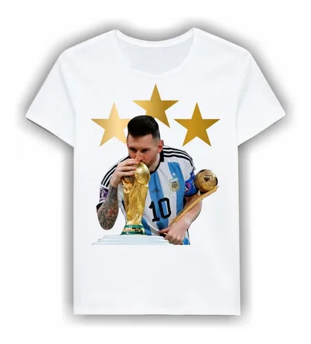 comprar Remera Messi Campeón 3 \u002F  Mundial Qatar 2022 \u002F  Zona Sur