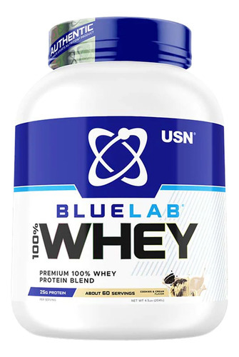 Usn Bluelab 100% Whey Proteína 4.5 Lb Cookies & Cream