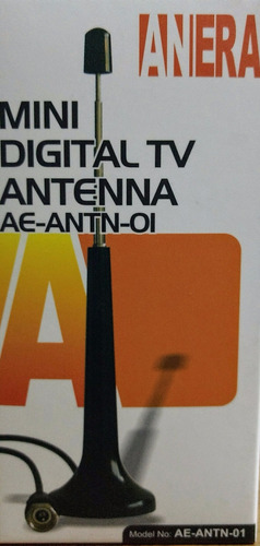 Imagen 1 de 3 de Antena Magnetica Con Base Para Tv Digital
