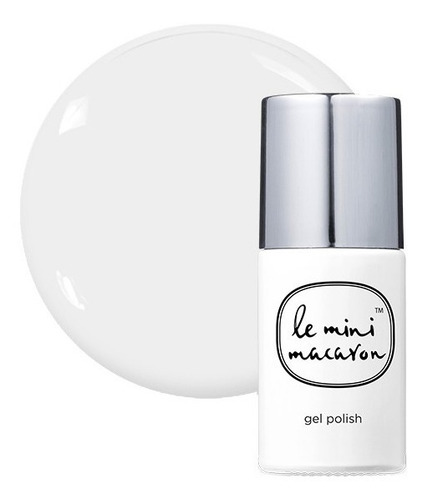 Esmalte Gel Permanente En 1 Paso Le Mini Macaron 8.5ml Color Blanco Lechoso LMM2552
