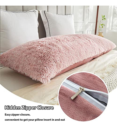 Funda De Almohada Corporal Suave Con Cierre 50 X 137 Cm