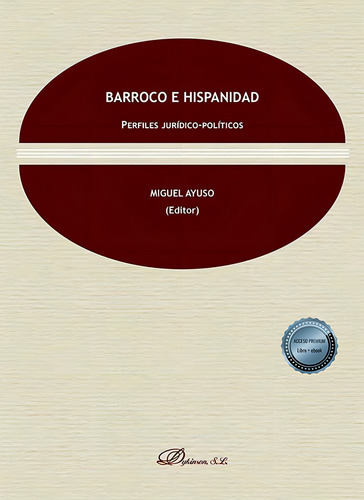 Barroco E Hispanidad, De Ayuso, Miguel. Editorial Dykinson, S.l., Tapa Blanda En Español