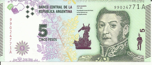 Argentina 5 Pesos 2015