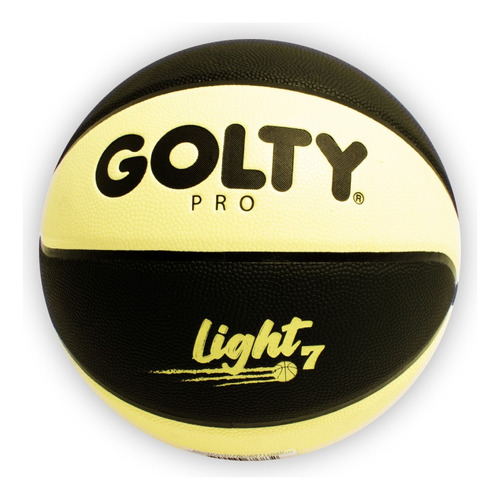 Balón Baloncesto Pro Golty Street Light No.7-negro/amarillo Color Negro/Amarillo