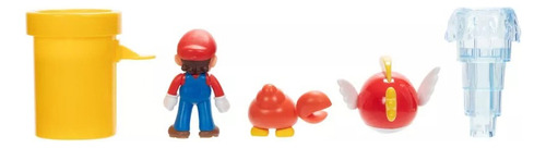 Figura Super Mario Bros Diorama Set Agua + Accesorios