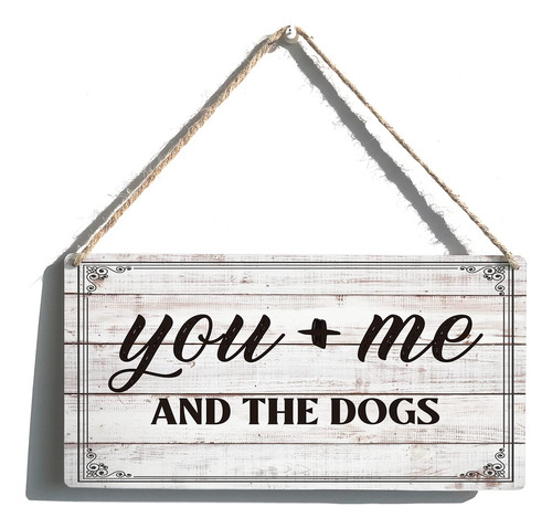 Señal Familiar Regalo Casa Campo You&me And The Dogs Placa X