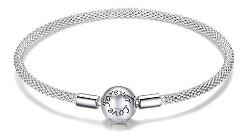 Brazalete Pulsera Love Mujer Para Charms O Dijes Plata 925