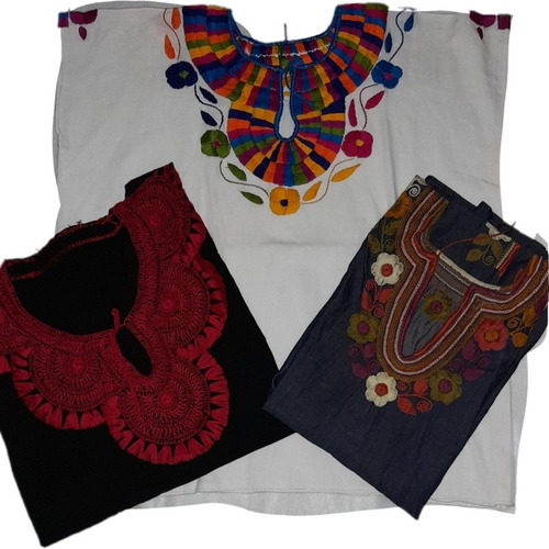 Lote De 3 Blusas Artesanales 