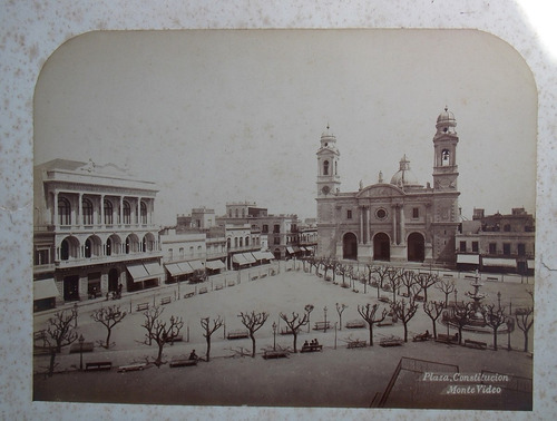 Foto: Plaza Constitución - Montevideo, Ca. 1890