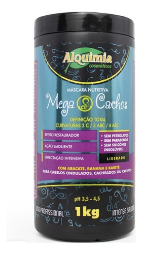 Mascara Capilar Nutritiva Mega Cachos 1 Kg Alquimia