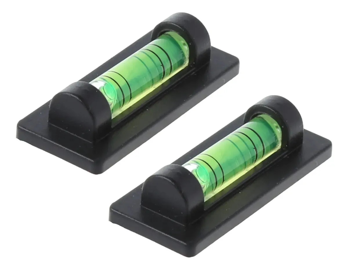 Kit 2 Nivel De Bolha Retangular 40x17mm Base Magnética