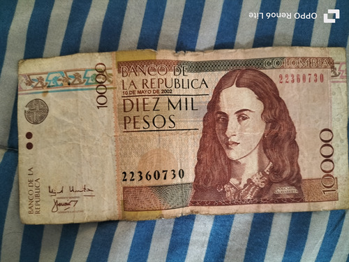 Billete  10.000 Pesos Colombianos, 2002