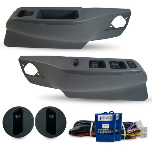 Kit Vidro Elétrico Fox 4 Portas Até 2009 + Alarme Canivete