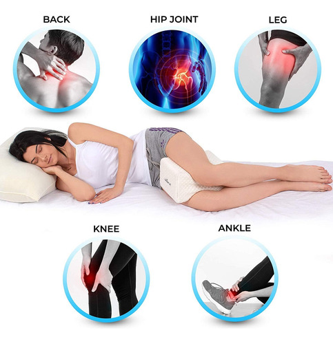 Abco Tech Almohada De Espuma Viscoelástica Para Rodillas Con