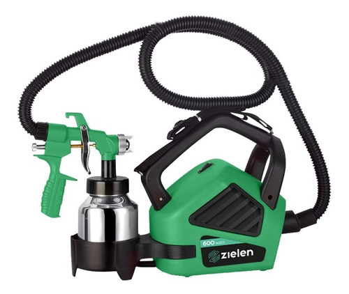 Equipo Pintar Soplete Zielen 600 W Maquina Compresor Correa