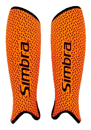 Simbra Canillera Hockey Unisex Plot Naranja-negro Ras