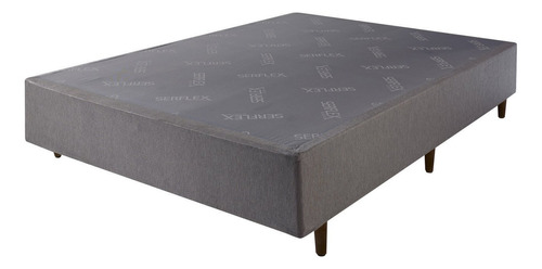 Base Box Casal Serflex Nice 30x193x203cm Cinza Hi