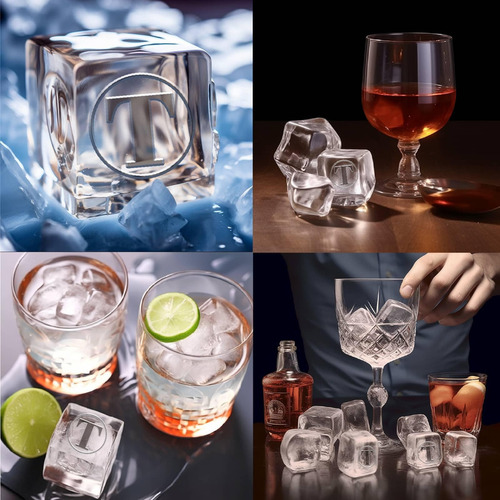 Sello De Hielo Craspire Letra T Vinatge Ice Cube Branding S