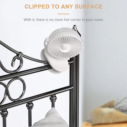 Mini Ventilador Con Clip De Escritorio Usb Con Luz