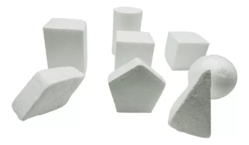 Set Escolar Figuras Geométricas Plumavit + 6 Témperas