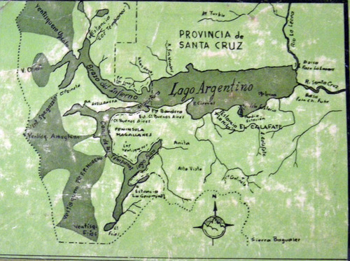 Juan Goyanarte Lago Argentino 1971 Patagonia Con Defectos