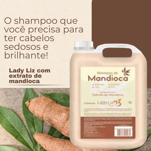 Shampoo Fortalecedor Mandioca - Galão 4,800ml