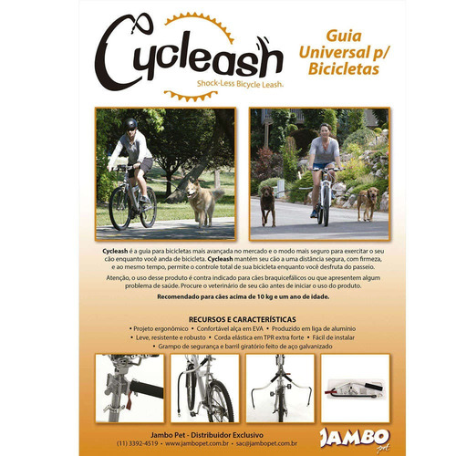 Guia Cycleash - Passeio De Bicicleta Com Cachorro