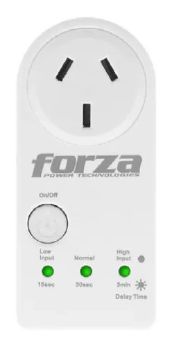 Imagen 2 de 4 de Protector De Voltaje Forza Fvp1202b-a Zion 220v 1500w Blanc0 Color Blanco