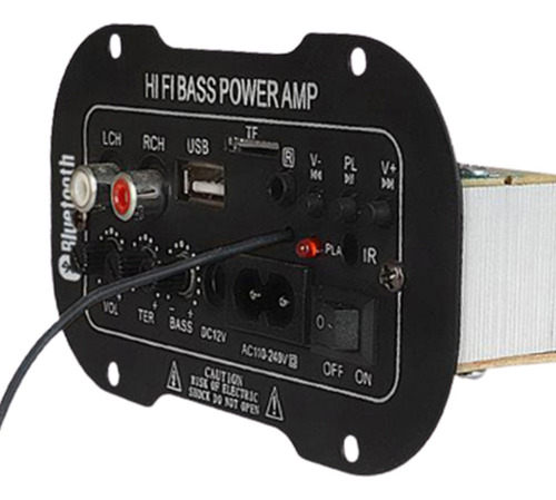H Subwoofer De Coche Potencia Hifi Bajo Placa Amplificadora