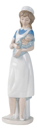 Nao Enfermera. Figura De Enfermera De Porcelana.