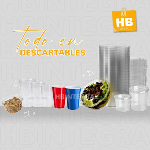 Imagen 6 de 8 de Vaso Descartable Plastico Transparente 500cc- Pack X100u