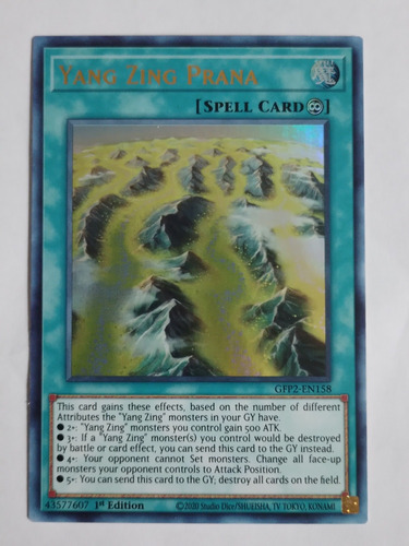 Yang Zing Prana Gfp2 Yugioh 