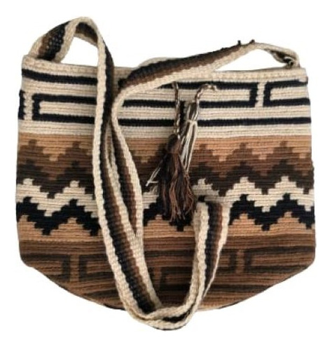 Mochila Wayuu Mediana De Diseño O Colores Original 