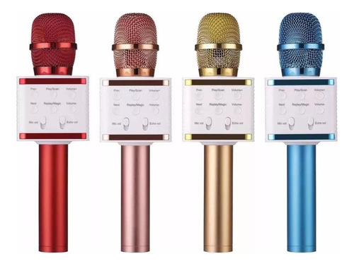 Micrófono Karaoke Inalámbrico Bluetooth +usb+parlante+radio