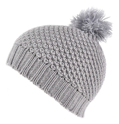 Gorro Rocky Tejido  Lurex  Con Puño Y  Pompón Infantil Niños