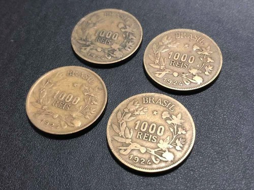Lote Moedas Antigas 1000 Réis 1924