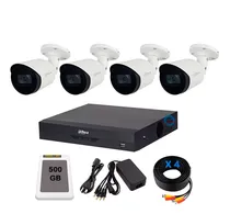 Comprar Kit 4 Cámaras 8mp Bullet Audio Dvr 4k Cables 20m 500gb