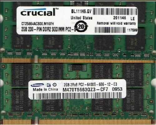 Memorias Ram 1 Gb Lenovo Thinkpad Sl400 Sl500 T61 R61 R60