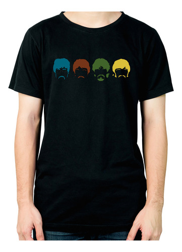 Remera The Beatles Icons Colors 112 Dtg Minos