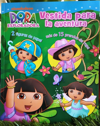 Dora Exploradora. Libro Con Ropa De Papel Para Vestir. Nuevo