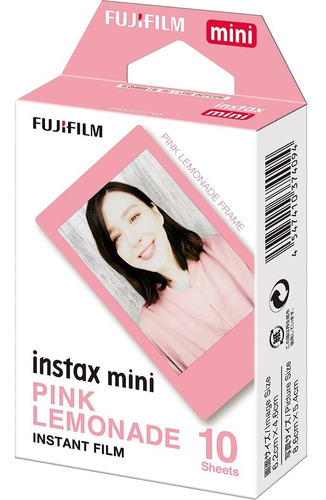 Instax Mini Pink Lemonade Caja X 10 Films