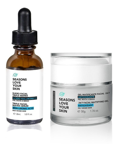 Kit Ácido Hialurónico: Serum Facial, Crema Antioxidante