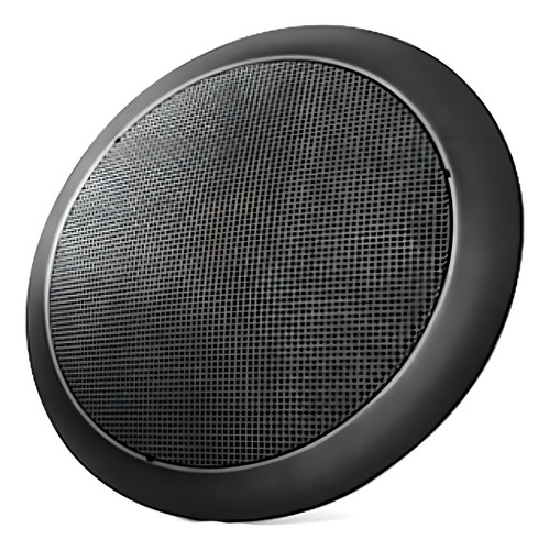 Arandela Redonda Preta Alto Falante 6'' 30w 8 Ohms