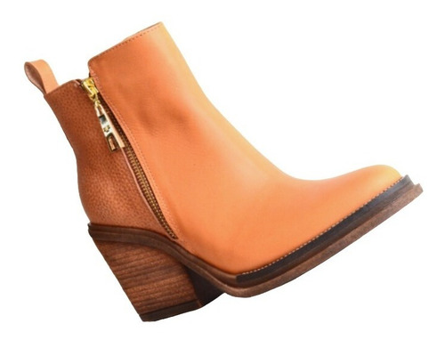 Imagen 4 de 6 de Botinetas Botas Botitas De Mujer De Cuero Kioto - Ferraro