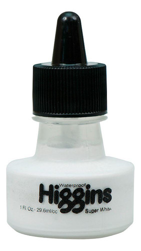 Tinta Para Desenho Higgins 29,6ml Super White 44100