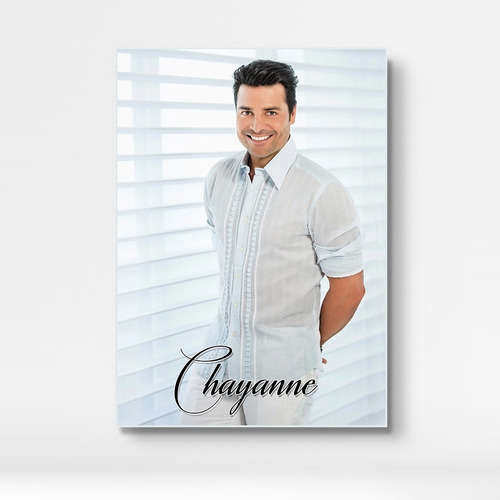 Cuadro Chayanne, En Bastidor De Madera 50x70